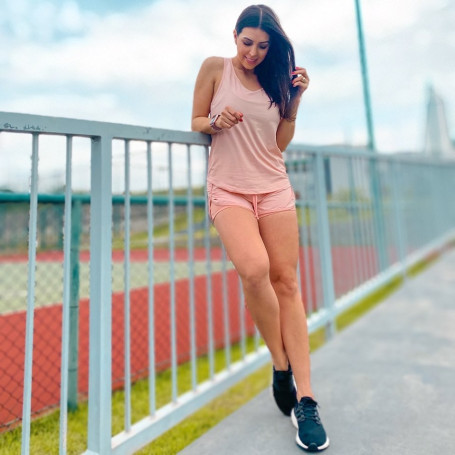 Shorts duplo transpassado