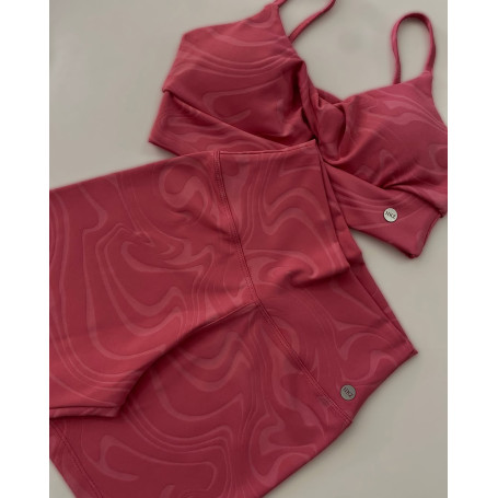 Top torcido texturizado